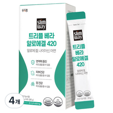 슬림웨이 트리플 베라 알로에겔 420 280g, 4개, 14회분
