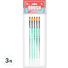 Awesome Painting 油畫 壓克力 水彩兩用畫筆 FILBERT 5入, 10號, 3個