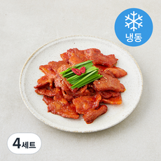 롯데 국내산 부추를 넣은 양념 한입 고추장 삼겹살 400g + 부추 50g 세트 (냉동), 4세트