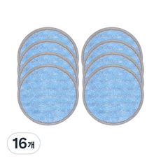 Home Clean 拖地機相容超細纖維拖布 藍色, 16個