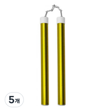 모아스포츠 알루미늄 쌍절곤, 노랑, 5개 노랑, 5개