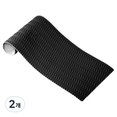 잘라쓰는 구두 미끄럼방지 패드, 2개, 블랙