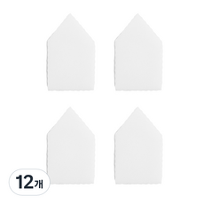 엘리식스 하이드로 하우스 조각 퍼프, 혼합 색상, 12개