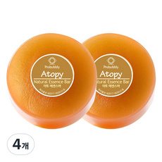 ProBubly Ato Essence Bar，中等肥皂，淺黃色, 110g, 4個