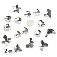 Jello Jello 高級美甲水鑽 7種 x 10p 套組, 2套, JCS-03 小型混合水鑽