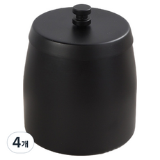 소담몰 냄새차단 재떨이 라지, 블랙, 4개