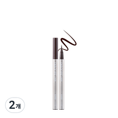 Tony Moly 令人震驚的純素眼線超級修復, 02 震撼棕色, 2個