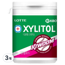 XYLITOL KBO 原創口香糖 KIA 赫羅茲, 100g, 3個