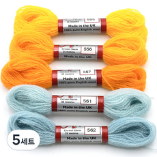 JoyJasu Appleton 羊毛繡線 5件組, 5套, 555, 556, 557, 561, 562