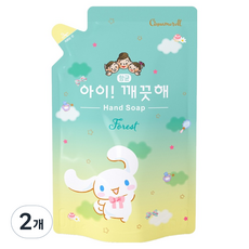 LION 獅王 趣淨 大耳狗洗手液 森林散步補充包, 450ml, 2個