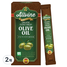 ALLVINE 유기농 엑스트라버진 올리브오일 스틱 14p, 140g, 2개
