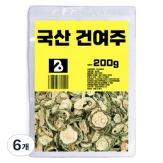 비니플랑센 건강한 국산 건여주, 200g, 6개