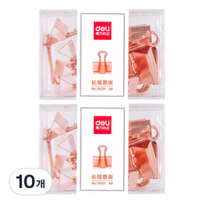 델리 메탈 더블클립 78201 로즈골드 4호 25mm 12p, 중, 10개
