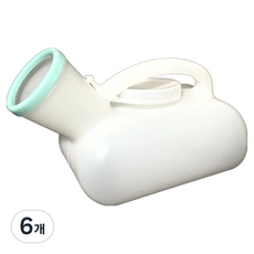 소울리치 유용한 휴대용 소변기 1L, 화이트, 6개
