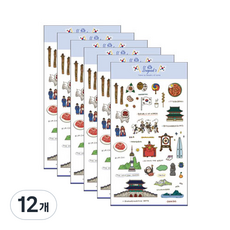 Petit 設計貼紙So Good旅行系列貼紙, 韓國(PD843), 12個