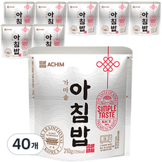 아침 가마솥 아침밥, 210g, 40개