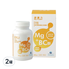 HOME GUARDIAN 守護家 Mg Power 鎂礦力 海洋鎂+BC群綜合礦物質維生素膠囊, 60顆, 2罐
