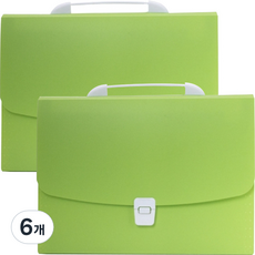 올러바웃 서류 정리 파일케이스 A4, 6개, 그린