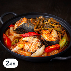 부산13번중매인 갓잡은 생물 고등어 시래기 조림 씨키트 세트 800g, 2세트