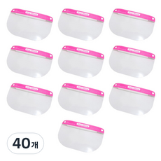 어린이 페이스쉴드, 1개입, 40개, 핑크