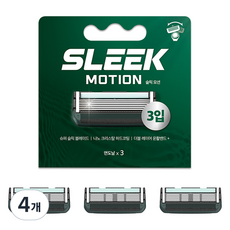 DORCO 多可樂客 Slick Motion 刮鬍刀片, 4個, 3入