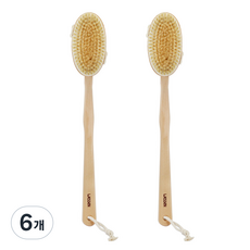 웨신 분리형 바디브러쉬, 혼합 색상, 6개, 1개입