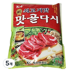 딜리셔스마켓 쇠고기맛 맛골다시 조미료, 1kg, 5개