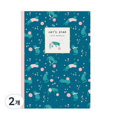 메모일기 봄봄 유선노트, 캣츠스타, 2개