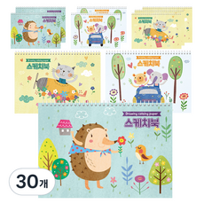 DGRM 애니멀 캐릭터스케치북 랜덤발송 130g, 8절, 30개, 24매