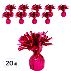 Maket Gamseong 派對裝飾氣球積木吊飾, 20個, 玫瑰紅