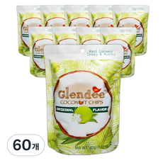 Glendee 椰子脆片 原味, 40g, 60個