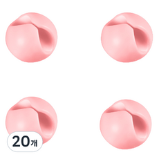 與眾不同 線材收納整理束帶扣, 粉紅色, 20個