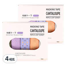 포텐키트 이쁜 데코테이프 1cm x 2m 5롤 x 2p 세트, 타입7, 4세트