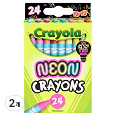 크레욜라 네온 크레용, 2개, 24색
