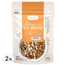 一日一豆 撒上喜馬拉雅粉紅鹽的烤鷹嘴豆, 450g, 2個