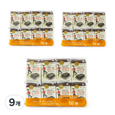 hanadamfood Miss Kim廣川傳統便當海苔 16入, 64g, 9個