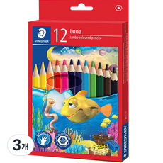 STAEDTLER 施德樓 LUNA Jumbo 彩色鉛筆 139C12, 12色, 3個