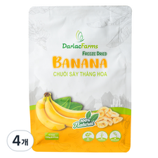 무설탕 동결건조 바나나, 150g, 4개