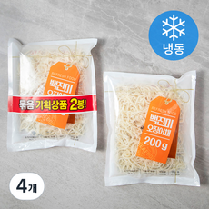 백진미 오징어채 (냉동), 200g, 4개
