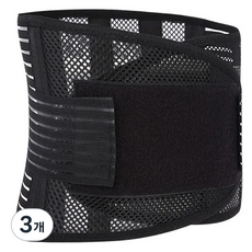 메디칼코어 이중 밴드 얇은 허리보호대 W-104, 3개