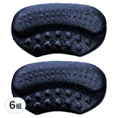 FANCY LIFE 腳跟防磨貼 海綿B款 黑色, 5.2g, 2片, 6組
