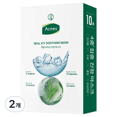 MENTHOLATUM 曼秀雷敦 Acnes 真實冰感舒緩面膜, 10入, 2個