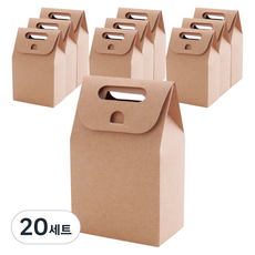 봄91 스탠드 핸들 상자 9호 + 스티커, 크라프트, 20세트