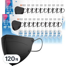 에버뉴크린 황사방역 마스크 소형 KF94, 5개입, 120개, 블랙