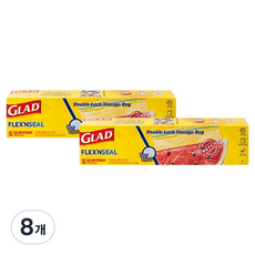 GLAD 佳能 Flex'n Seal 彈性伸縮冷藏夾鏈袋, 8個, 15入
