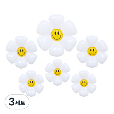 P&B UNITY 霧面馬卡龍微笑雛菊氣球組, 3套, 19