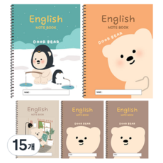 ARTMORE 小學英語線圈筆記本 24張, 15個, 隨機出貨