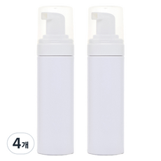 善洞商社 泡泡泡沫空瓶 200ml, 白色, 4個