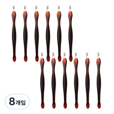 세븐스타 손톱 큐티클 제거용 밀대 대형 6p, 브라운, 8개
