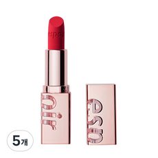 에스쁘아 립스틱 노웨어 벨벳 립스틱 3.2g, 3호 메리 레드, 4.5g, 5개